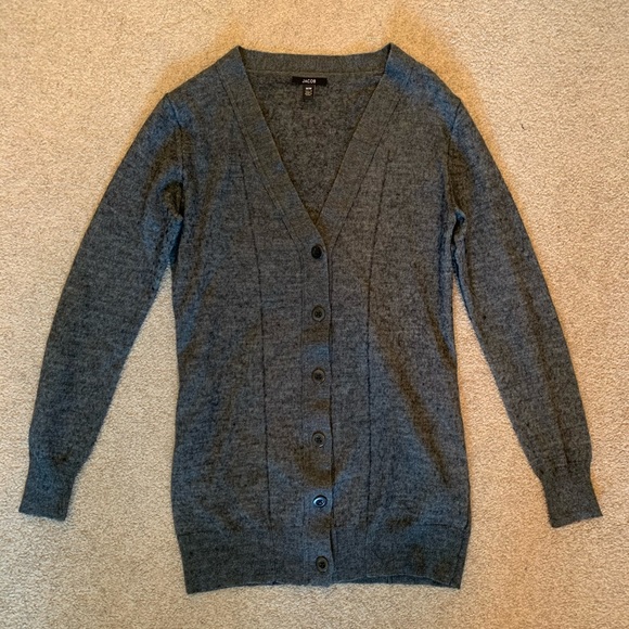 Grey Buttoned Sweater Cardigan - Medium - Picture 1 of 2